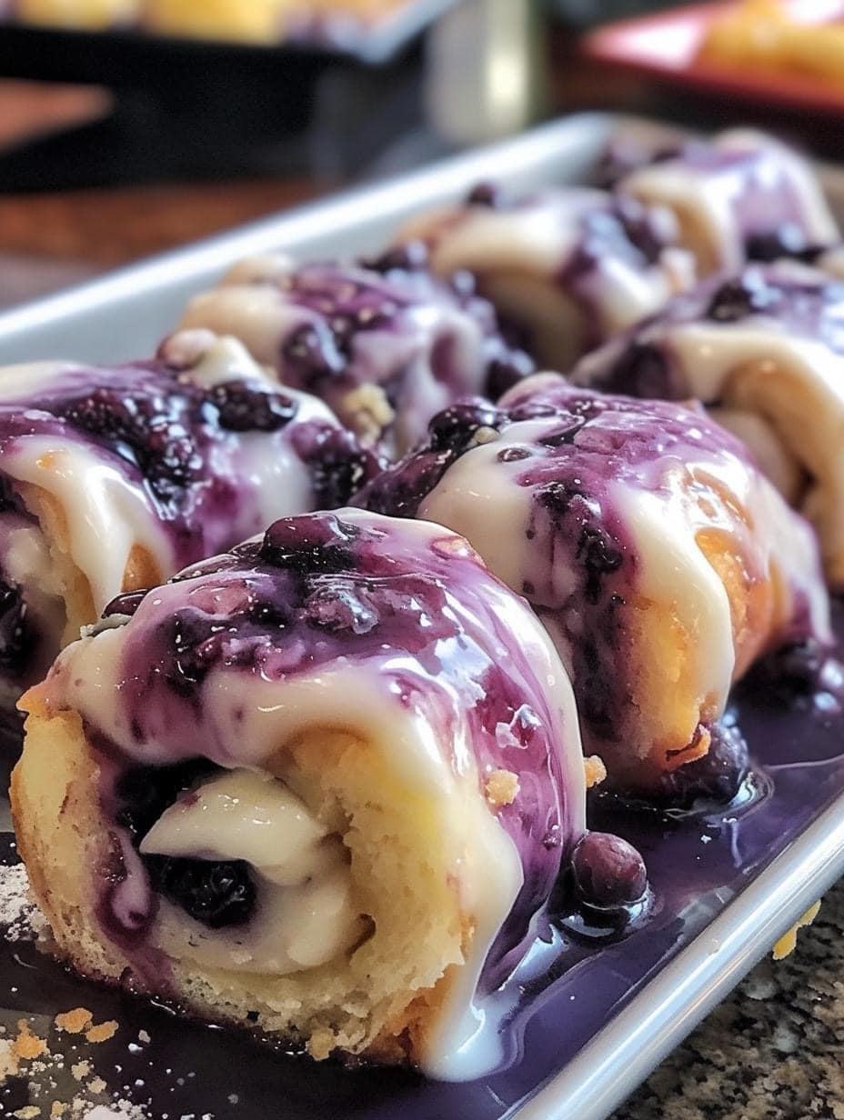 How to make Infused Blueberry Cheesecake Rolls π